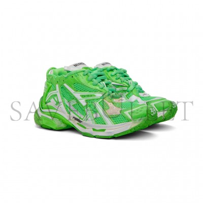 BALENCIAGA GREEN RUNNER SNEAKERS 677402W3RBM3590